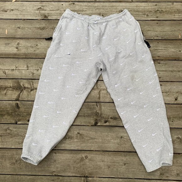 Nike Lab Swoosh Logo Sweat Pants XXL Gray - Picture 2 of 12